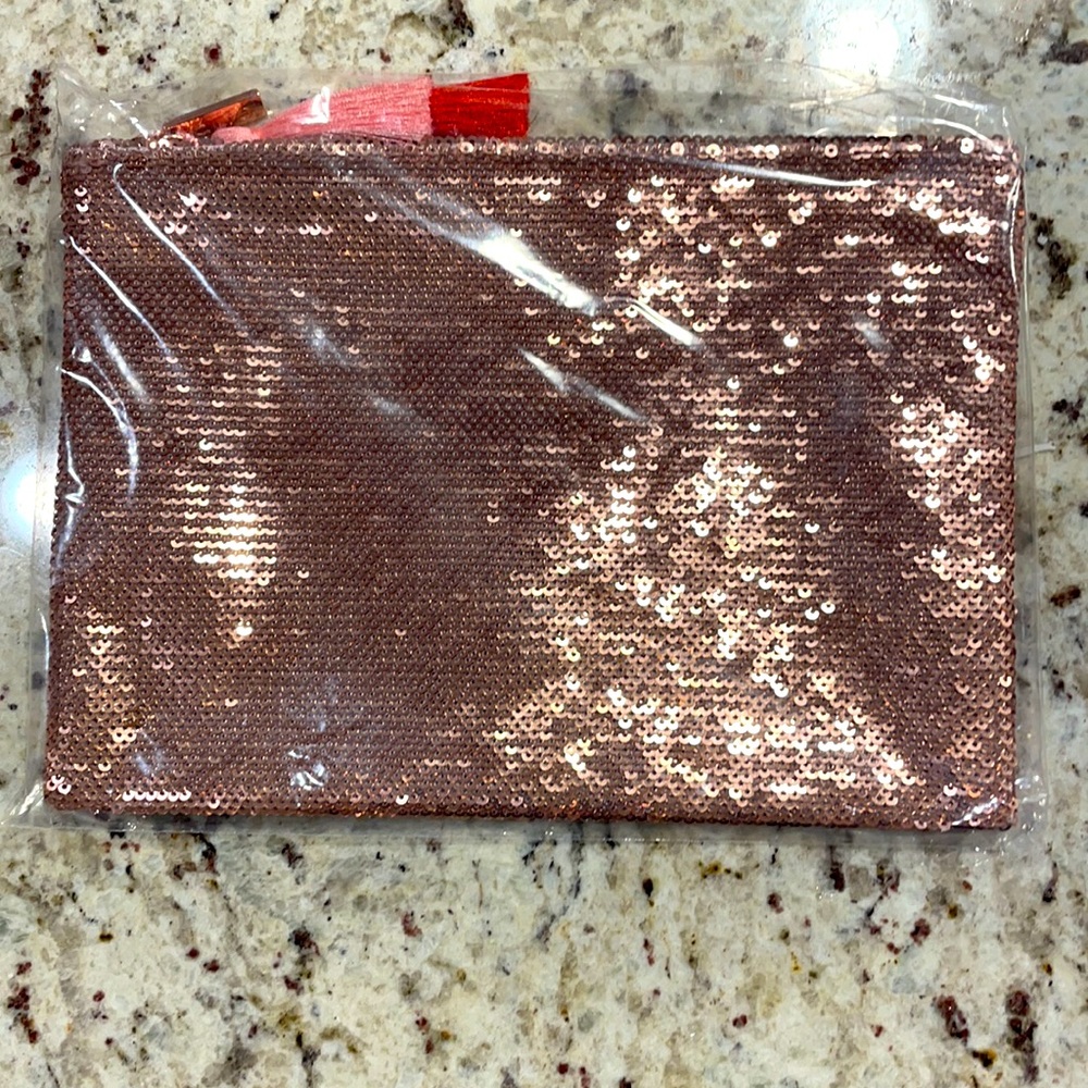 Sequin make up bag